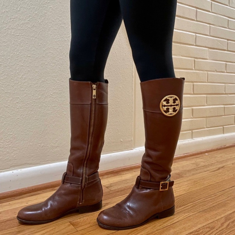 Tory Burch: Brown Ridding Boots